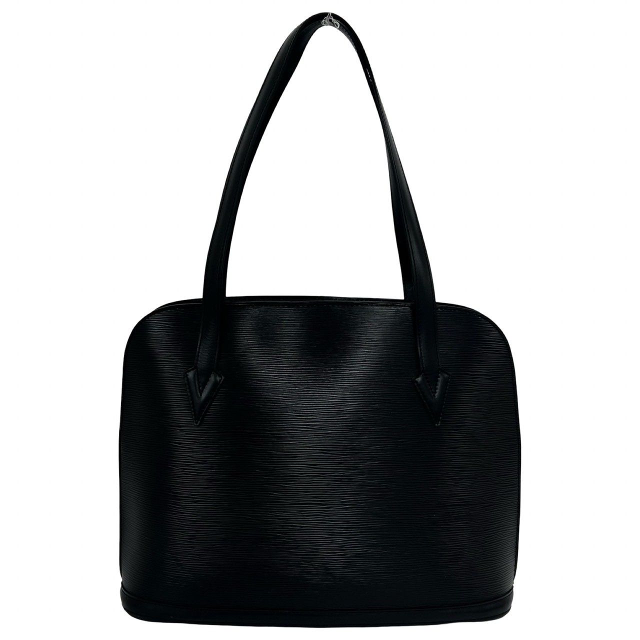 Louis Vuitton Vintage Lussac Epi Leather Tote Semi Short Noir — view 3