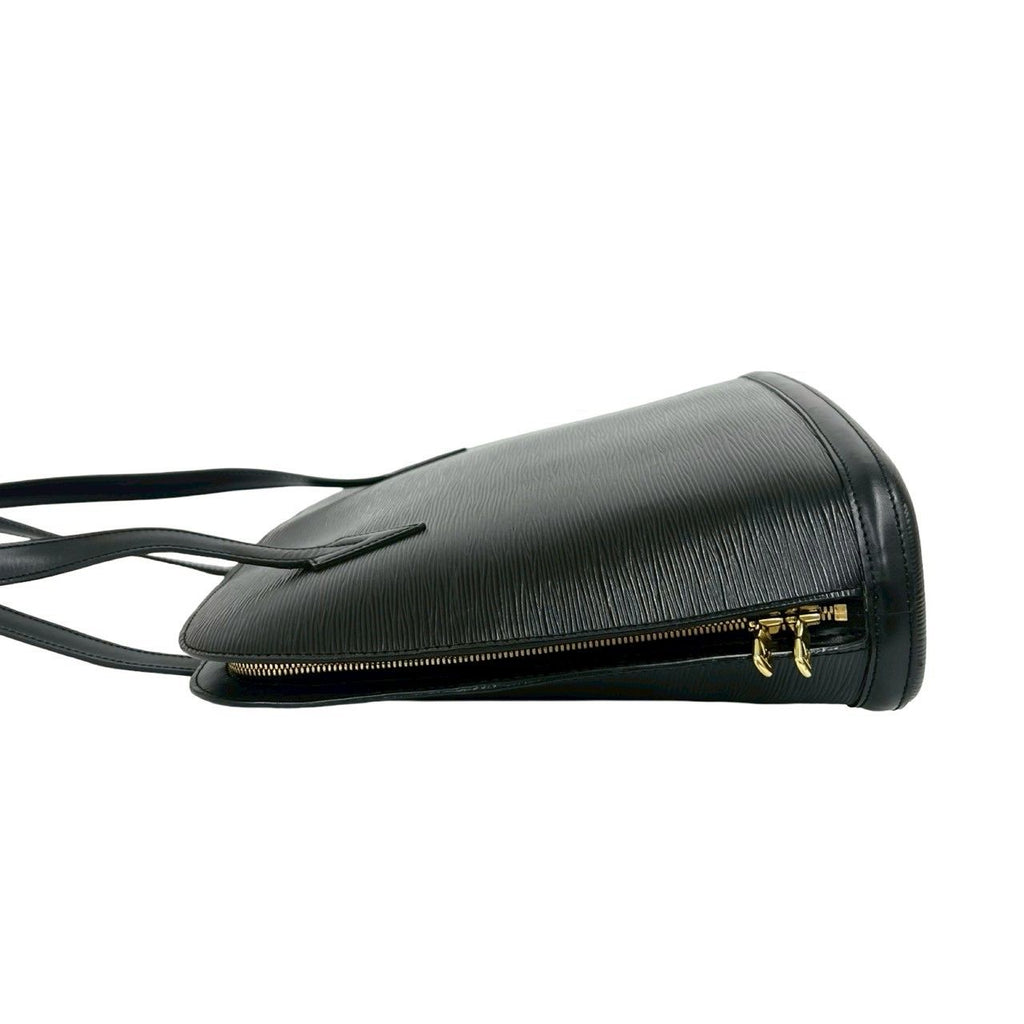 Louis Vuitton Vintage Lussac Epi Leather Tote Semi Short Noir — view 5