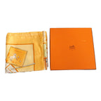 Hermes Carre 90 Scarf le Jeu Des Petits Bonheurs Little Happiness Game Silk — view 9