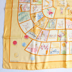 Hermes Carre 90 Scarf le Jeu Des Petits Bonheurs Little Happiness Game Silk — view 4