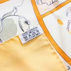 Hermes Carre 90 Scarf le Jeu Des Petits Bonheurs Little Happiness Game Silk — view 8