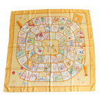 Hermes Carre 90 Scarf le Jeu Des Petits Bonheurs Little Happiness Game Silk