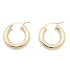 Bottega Veneta Hoop Earrings 925 Sterling Silver Gold Pawn