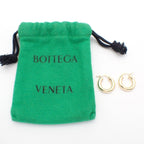 Bottega Veneta Hoop Earrings 925 Sterling Silver Gold Pawn — view 9
