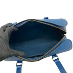 Louis Vuitton Vintage Papillon Epi Leather Handbag Drum Bag Toledo Blue — view 9