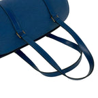 Louis Vuitton Vintage Papillon Epi Leather Handbag Drum Bag Toledo Blue — view 4