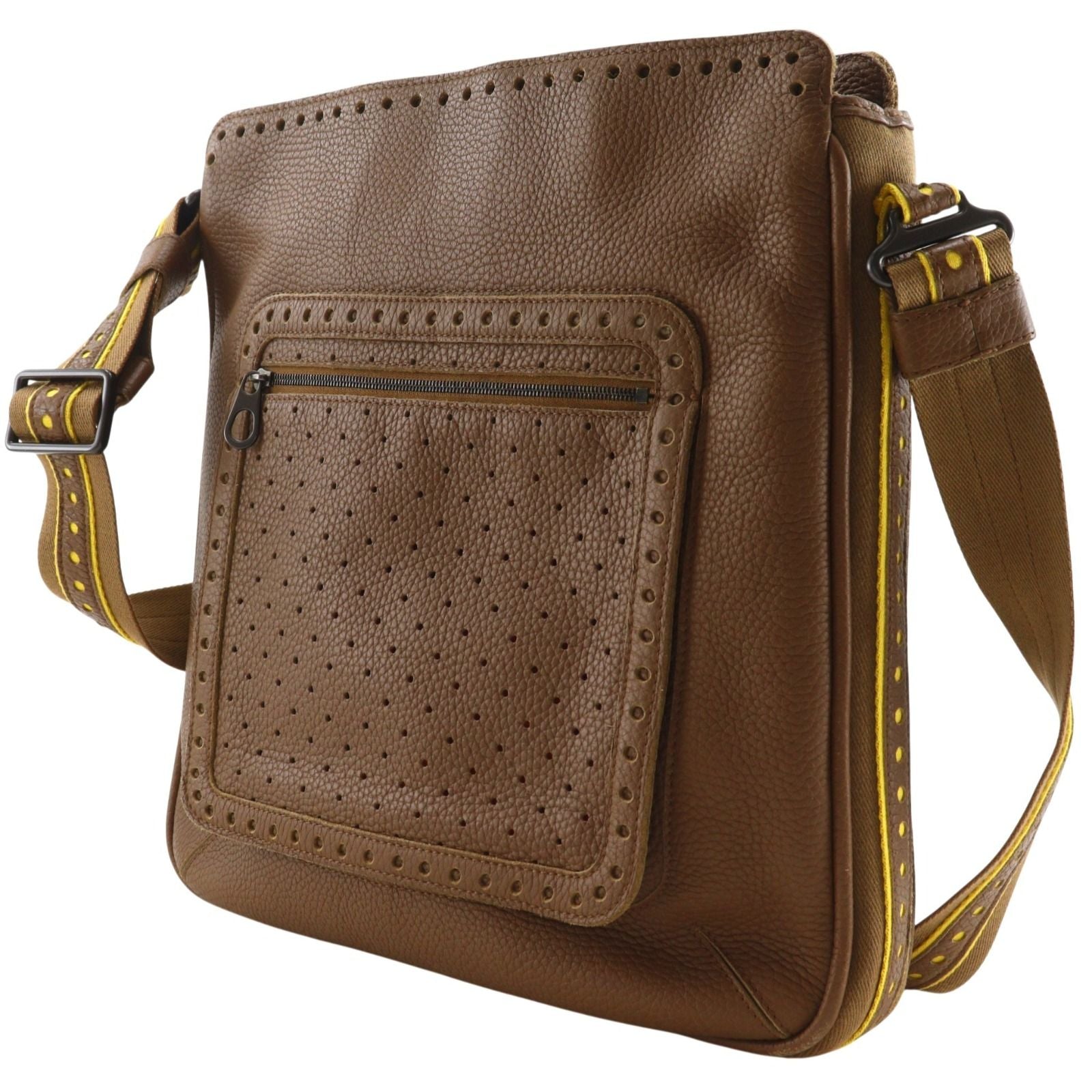 Bottega Veneta Perforated Leather Brown Shoulder — view 2