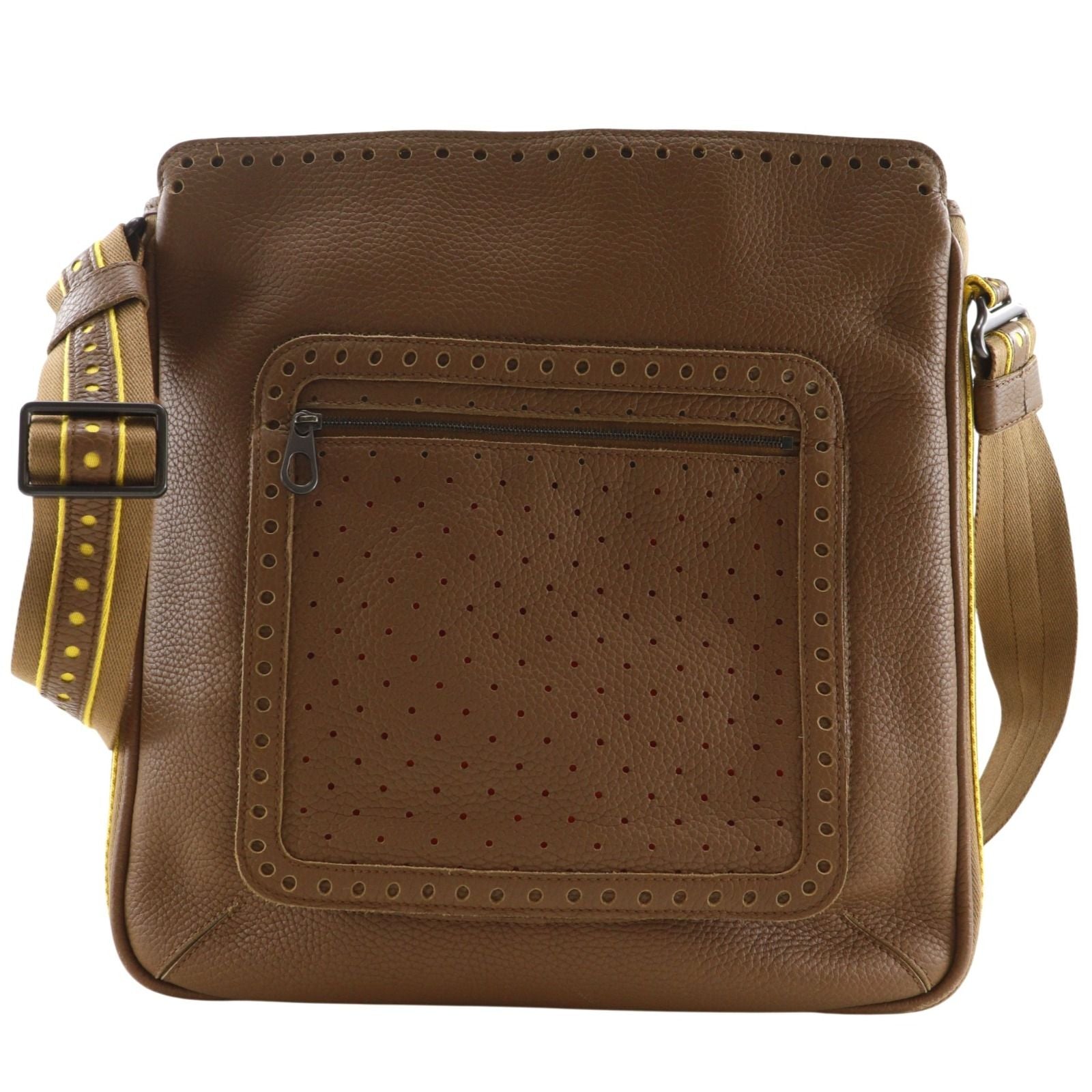 Bottega Veneta Perforated Leather Brown Shoulder