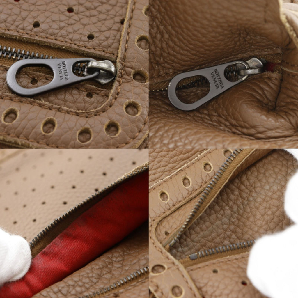 Bottega Veneta Perforated Leather Brown Shoulder — view 9
