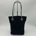 Gucci Tote Black GG Pattern Canvas