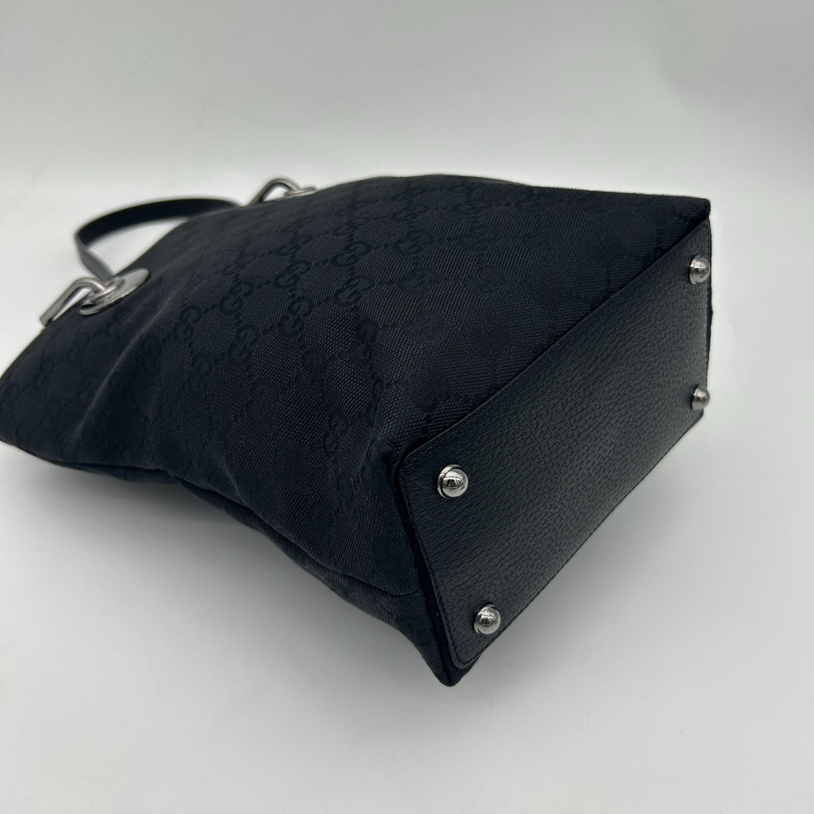 Gucci Tote Black GG Pattern Canvas — view 8
