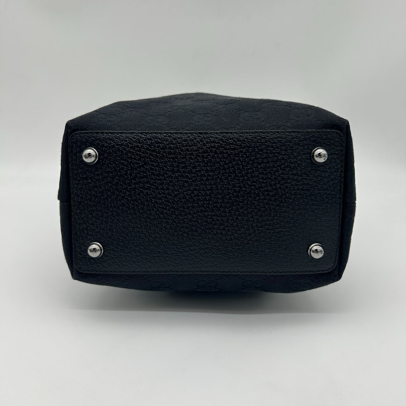 Gucci Tote Black GG Pattern Canvas — view 5