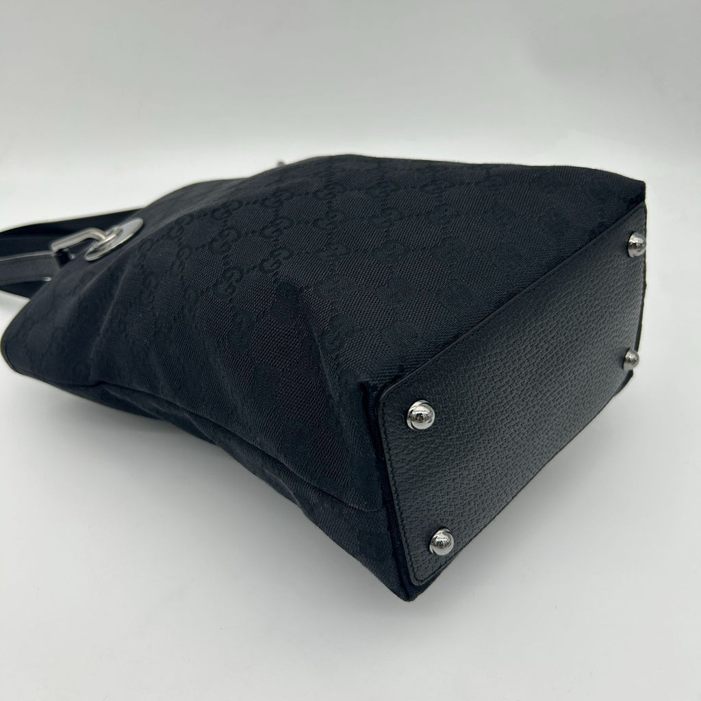 Gucci Tote Black GG Pattern Canvas — view 6
