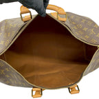 Louis Vuitton Vintage Keepall Monogram Leather Boston Bag Brown — view 9