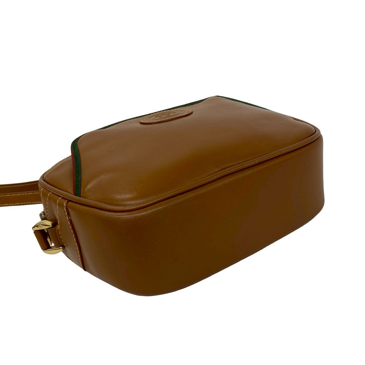 Gucci Vintage Sherry Line GG Logo Leather Mini Shoulder Bag Crossbody Pochette — view 7