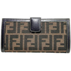 Fendi Zucca Pattern Wallet Canvas Leather — view 2
