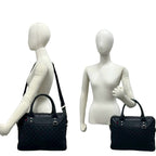 Gucci Sherry Line Guccissima GG Logo Pattern Leather 2-Way Shoulder Bag Black — view 2