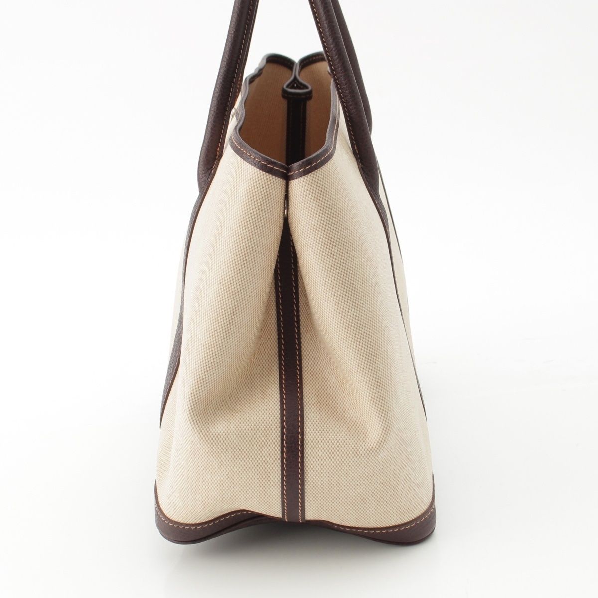 Hermes 02 Garden Party Toilet Ash Buffalo Tote Beige Brown PM 36 — view 3
