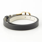 Dior CD Logo 30 Toronto Montaigne 20 Slim Smooth Calfskin Reversible Belt White — view 2