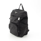 Prada Tessuto Nylon Logo Backpack Black — view 2