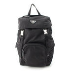 Prada Tessuto Nylon Logo Backpack Black