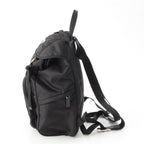 Prada Tessuto Nylon Logo Backpack Black — view 3