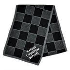 Louis Vuitton Scarf Damier Heritage Noir Black Wool Marque