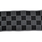 Louis Vuitton Scarf Damier Heritage Noir Black Wool Marque — view 4