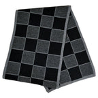 Louis Vuitton Scarf Damier Heritage Noir Black Wool Marque — view 2