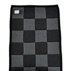 Louis Vuitton Scarf Damier Heritage Noir Black Wool Marque — view 6