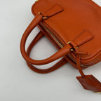 Prada Orange Saffiano Leather Shoulder — view 9