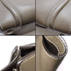 Celine Handbag Luggage Micro Suri Drummed Calfskin Silver — view 9