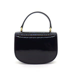 Celine Shoulder Bag Mini Besace Clair Black Patent Calfskin Gold — view 2