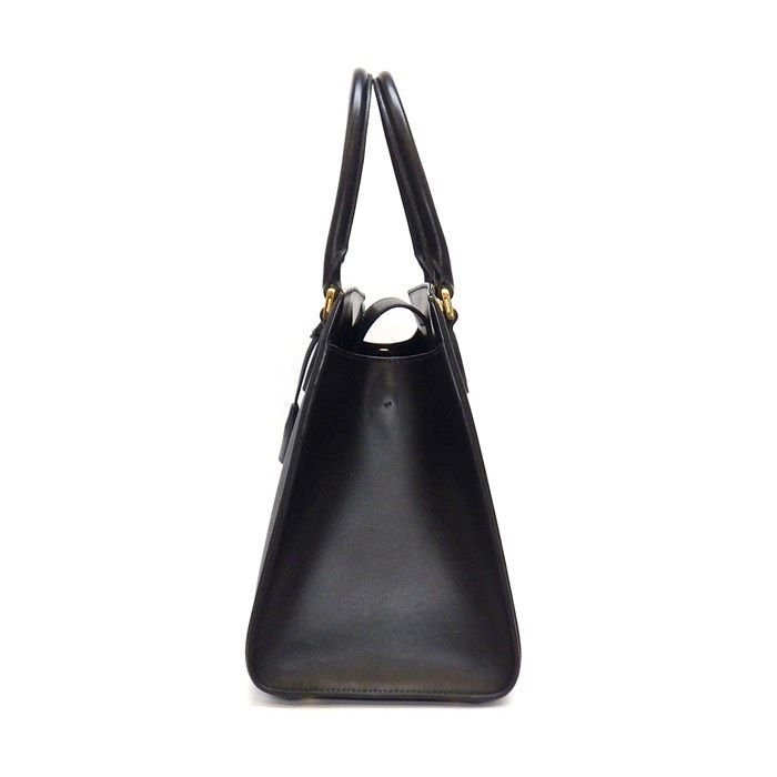 Prada Tote Shoulder Bag 2-Way Black Saffiano Leather Gold — view 3