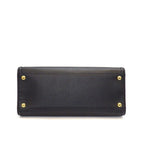 Prada Tote Shoulder Bag 2-Way Black Saffiano Leather Gold — view 4