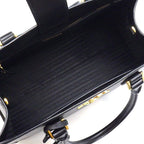 Prada Tote Shoulder Bag 2-Way Black Saffiano Leather Gold — view 5