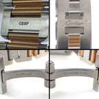Cartier Watch Tank Anne Gray SM Rectangular Guilloche Silver Dial 18k Pink Gold — view 5
