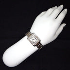 Cartier Watch Tank Anne Gray SM Rectangular Guilloche Silver Dial 18k Pink Gold — view 9