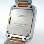 Cartier Watch Tank Anne Gray SM Rectangular Guilloche Silver Dial 18k Pink Gold — view 4