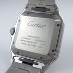 Cartier Watch Santos LM Date Square Silver Opa Line Dial SS Automatic Winding — view 4