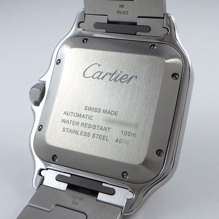 Cartier Watch Santos LM Date Square Silver Opa Line Dial SS Automatic Winding — view 4
