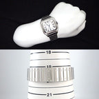 Cartier Watch Santos LM Date Square Silver Opa Line Dial SS Automatic Winding — view 9