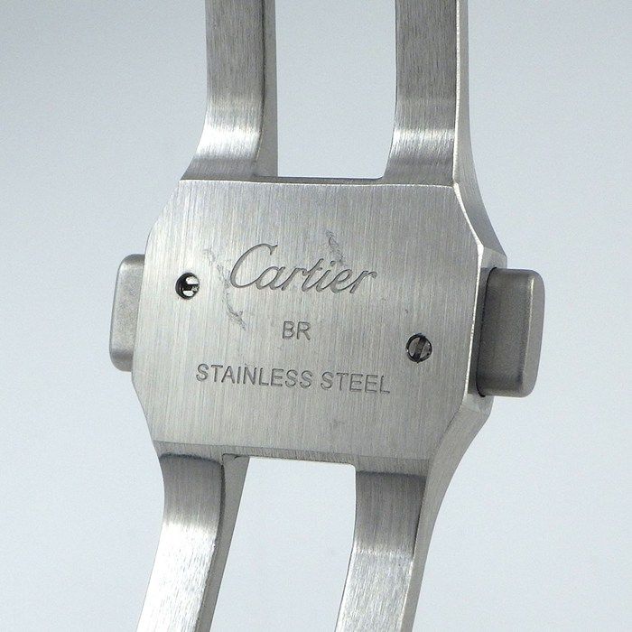 Cartier Watch Santos LM Date Square Silver Opa Line Dial SS Automatic Winding — view 5
