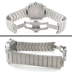 Cartier Watch Santos LM Date Square Silver Opa Line Dial SS Automatic Winding — view 3