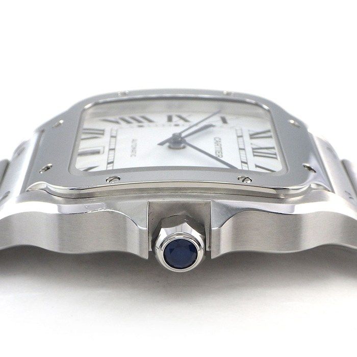Cartier Watch Santos LM Date Square Silver Opa Line Dial SS Automatic Winding — view 2