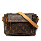 Louis Vuitton Monogram Viva Cite PM Crossbody Shoulder Bag Brown Leather