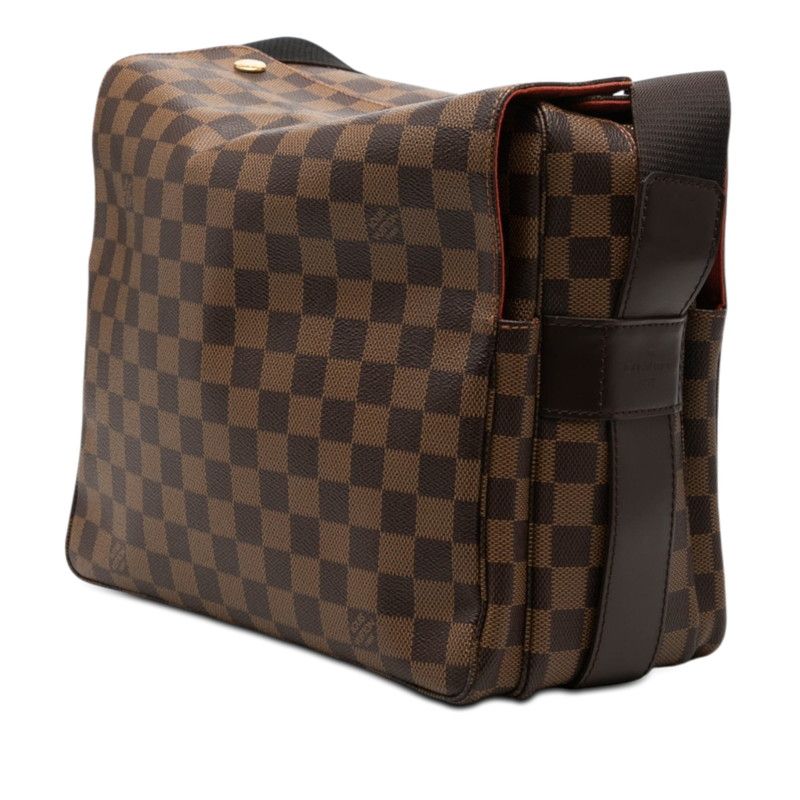 Louis Vuitton Damier Naviglio Crossbody Shoulder Bag Brown Leather — view 2