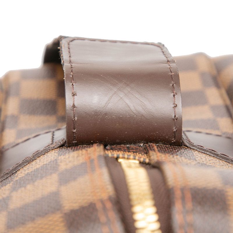 Louis Vuitton Damier Naviglio Crossbody Shoulder Bag Brown Leather — view 9