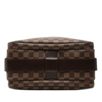 Louis Vuitton Damier Naviglio Crossbody Shoulder Bag Brown Leather — view 3