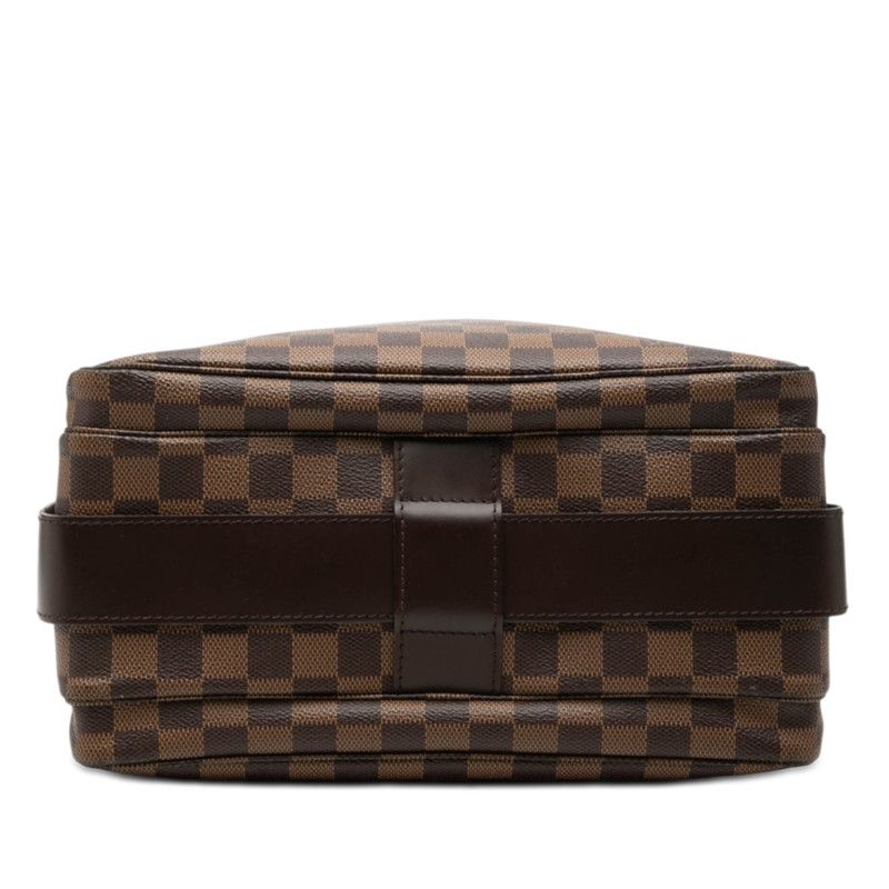Louis Vuitton Damier Naviglio Crossbody Shoulder Bag Brown Leather — view 3